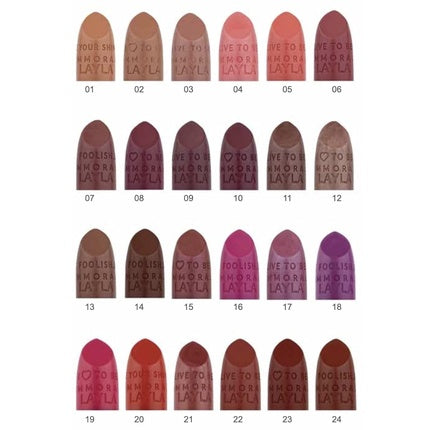 LAYLA Cosmetics Immoral Shine Lipstick N.7 Pool Night