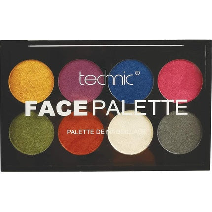 Technic Face Paint Palette Metallic Colors for Fancy Dress and Halloween