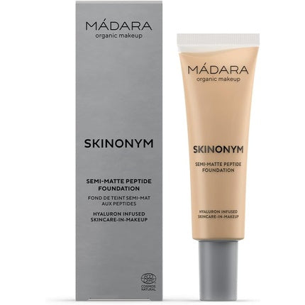 MÁDARA Organic Skincare SKINONYM Semi-Matte Peptide Foundation 40 Sand 30ml