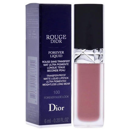 Dior Rouge Forever Matte Liquid Lipstick #100 Forever 0.2oz