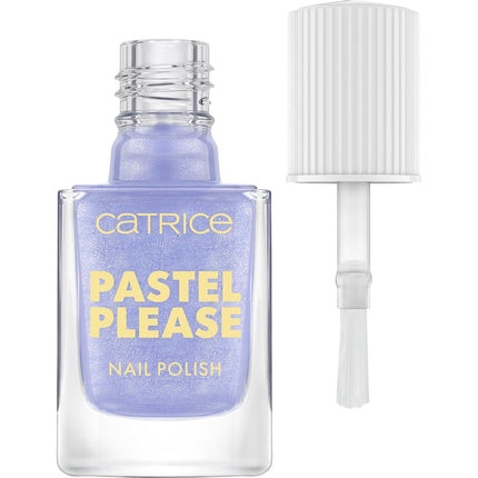 Catrice Pastel Please Nail Polish Nr. 020 Blue Long-Lasting Highly Pigmented Shimmery Intense Color Acetone-Free Vegan Without Microplastic Particles Without Perfume 10.5ml
