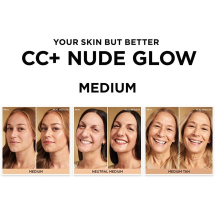 IT Cosmetics Your Skin But Better CC+ and Nude Glow Lightweight Medium Coverage Foundation and Glow Serum Medium 1g