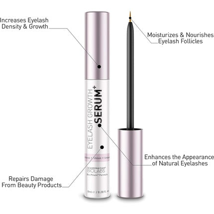 Scandinavian Biolabs Eyelash Growth Serum 6ml Eyebrow Unisex Growth Enhancer - All-Natural 100% Vegan Formula For Thicker and Longer Eyelashes For Women and Men