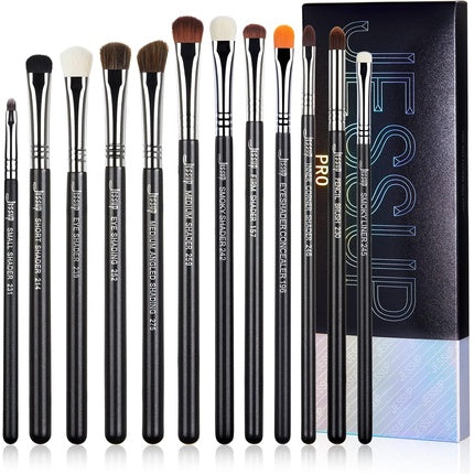 Jessup Pro Eyeshadow Brush Set Of Twelve Makeup Brushes T339