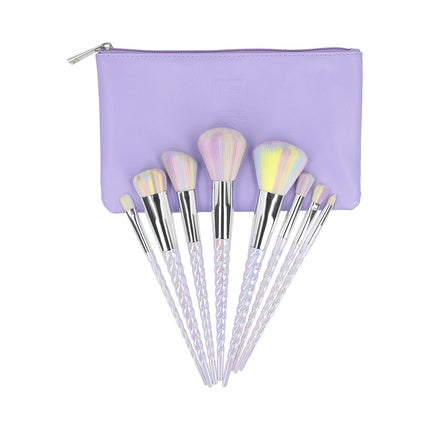 ilu Basic Set 8 Makeup Brushes with Unicorn Bag