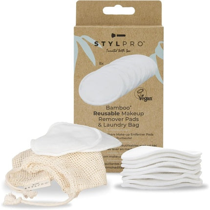 Stylpro Reusable Bamboo Makeup Remover Pads Set of 8 470g