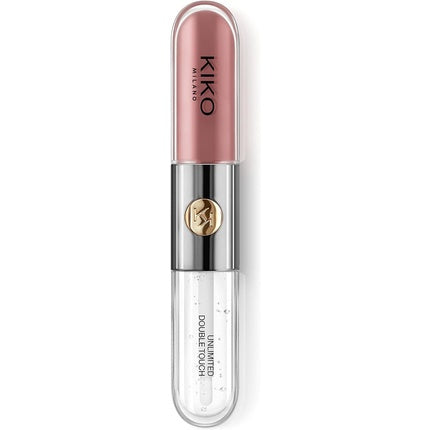 KIKO Milano Unlimited Double Touch 131 Liquid Lipstick Bright Finish Two-Step Application Lasts Up To 12 Hours No-Transfer Base Color 131 Spiced Tea