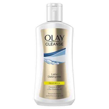 Olay Cleanse Cleansing Milk for Dry Skin, Removes Eye Makeup Effortlessly 200ml
