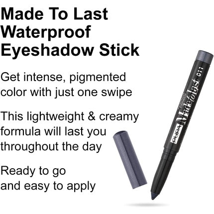 Pupa Made To Last Waterproof Eyeshadow 011 Metal Grey 1.4g