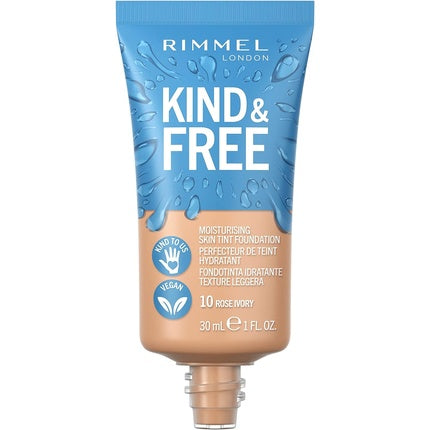Rimmel Kind + Free Moisturising Skin Tint Foundation Rose Ivory 10