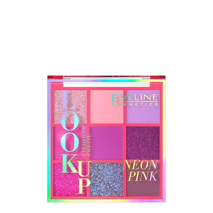 Eveline Look Up Neon Pink Eyeshadow Palette 9 Shades 10.8g