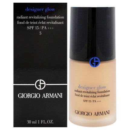 Giorgio Armani Designer Glow Radiant Revitalizing Foundation SPF 15 PA Plus 1 oz