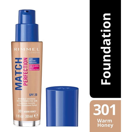 Rimmel Match Perfection Foundation, Warm Honey, 30ml
