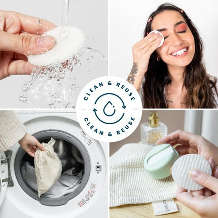Lastround Sustainable Reusable Cotton Rounds for Facial Cleansing