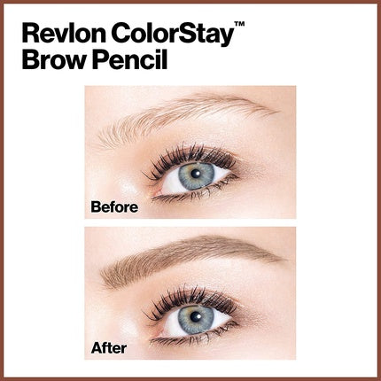 Revlon Colorstay Eyebrow Pencil Dual Ended with Spoolie Brush and Angled Tip Applicator 0.06g