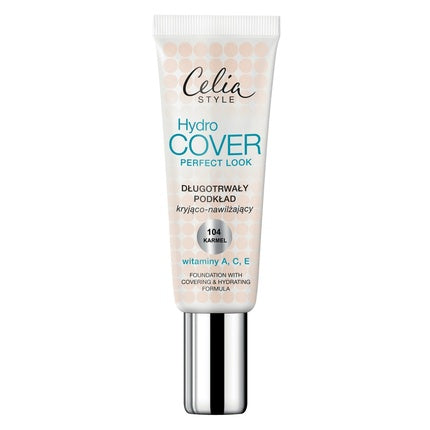 Celia Hydro Cover Perfect Look Long-Lasting Concealing And Moisturizing Foundation 104 Caramel 30ml