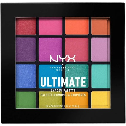 Nyx Professional Ultimate Eye Shadow Palette USP04 Brights 16 Shades
