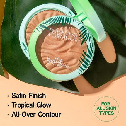 Physicians Formula Murumuru Butter Bronzer with Highlighter Effect and Sponge Applicator - Single