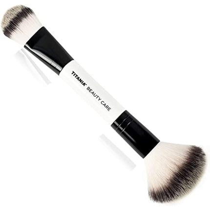 Titania Double Makeup Brush Cosmetic Powder Brush for a Perfect Finish - Large Soft
