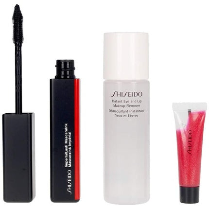 Shiseido ImperialLash MascaraInk Make-Up Set with Mini Shimmering GelGloss and Makeup Remover 40.5ml
