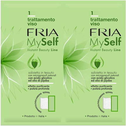 MySelf Facial Treatment Deep Cleansing Exfoliating Wipes - Pack of 2