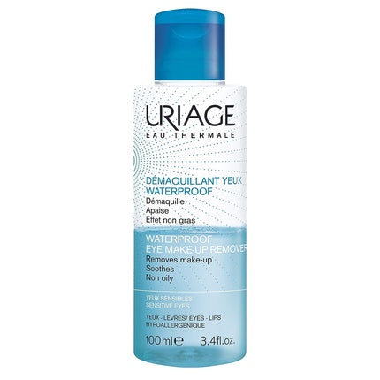 Uriage Biphase Waterproof Make-Up Remover for Eyes, Lips & Face - Non-Sticky