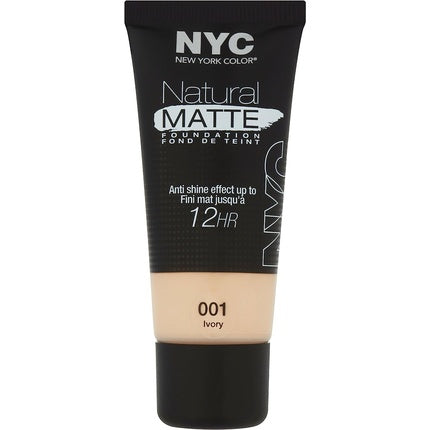 NYC Natural Matte Foundation 001 Ivory