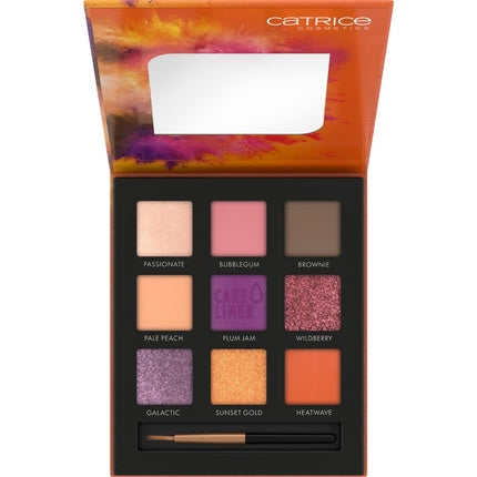 Catrice Colour Blast Eyeshadow Palette 010 Gorgeous Plums Neutrals and Reds with Water Activated Cake Liner Vegan and Cruelty Free