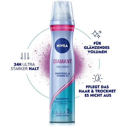 NIVEA Diamond Volume Hair Spray Ultra Strong 250ml