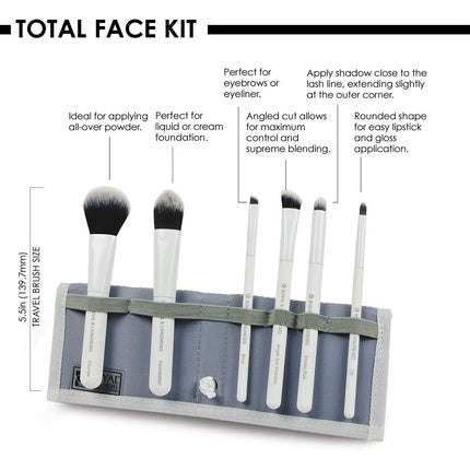 Moda Total Face Set with Case White