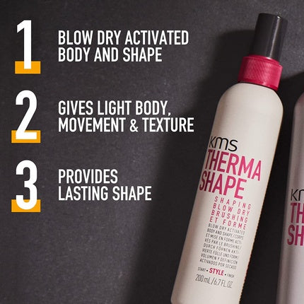 KMS Thermashape Shaping Blow Dry Brushing Style Spray 200ml
