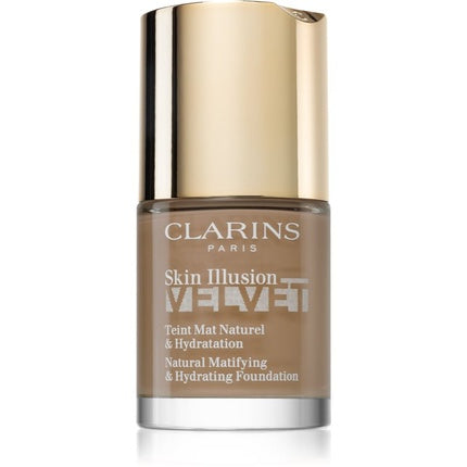 Clarins Skin Illusion Velvet Liquid Foundation - Matte Finish, Nourishing Effect, Color 114N, 30 ml