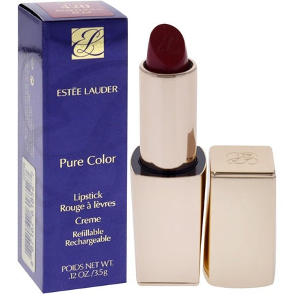 Estee Lauder Pure Color Creme Lipstick 420 Rebellious Rose for Women 0.12 oz