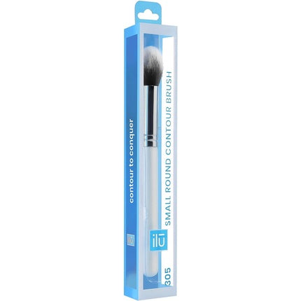 T4B Ilu Mu 305 Small Round Contour Makeup Brush for Blush, Bronzers or Highlighters - Bristles 30mm, Brush 186mm