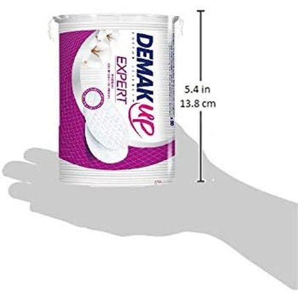 Demak'Up Expert Oval Cotton Pads for Effective Make-Up Removal 50 Cotton Pads