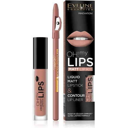 Eveline Cosmetics Oh! My Lips Matte Liquid Lipstick & Liner