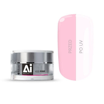 Gel Affinity Medium-Density One-Phase Nail Gel Ice Pink 15g