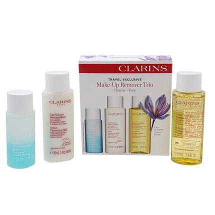 Clarins Make-up Remover Trio Cleanse & Tone Face Cleanser Face Toner Gift Set