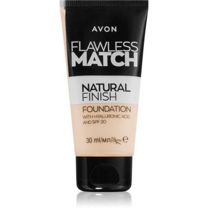 Avon Flawless Match Natural Finish Moisturizing Foundation - SPF 20, Color: 140P Light Ivory, Size: 30 ml