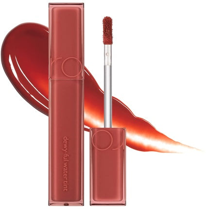 rom&nd Dewyful Water Tint Lip Gloss 0.18 fl oz 04 Chili Up Longlasting Lip Tint Moisturizing Natural Gloss MLBB