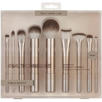 Real Techniques Au Naturale Makeup Brush Kit for Foundation and Powders