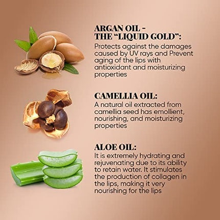 BEL LONDON BL Argan Lipstick Amazing Lipsticks for Women Soft Kissable Lips Long Lasting Keep Radiance All Day Night 12