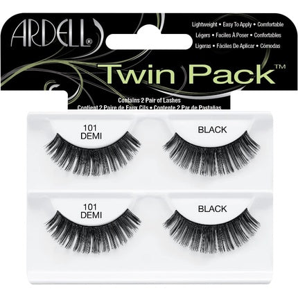 Ardell 101 Demi Black False Eyelashes Twin Pack