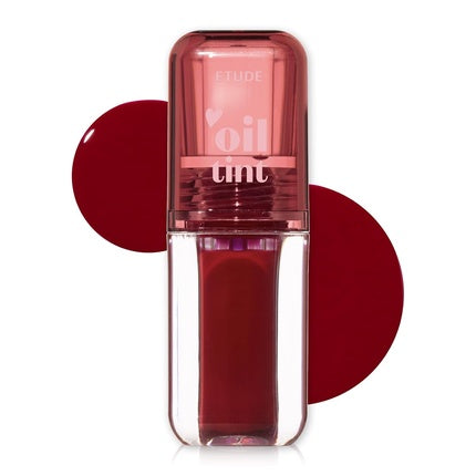 ETUDE Dear Darling Oil Tint Plum Berry 4.2g High Moisturizing and Strong Hydrating Lip Oil Lip Gloss Smooth and Moist Lips Non-Sticky Lip Oil Tint For Dry Lips K-beauty