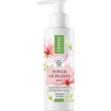 Lirene Power of Plants Rose 98% Natural Oil Foam Makeup Remover Vegan 145ml