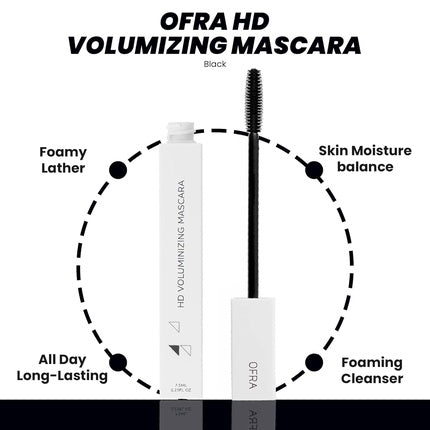 Ofra HD Volumizing Mascara Black 0.3 Oz