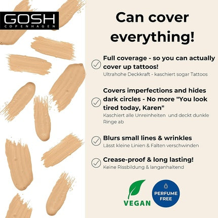 GOSH COPENHAGEN High Coverage Concealer 004 Natural