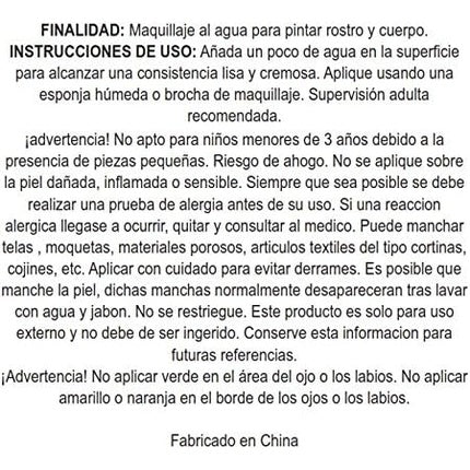 Viving Costumes 207014 Water Based Makeup 18g Aqua Blue - Multi Color