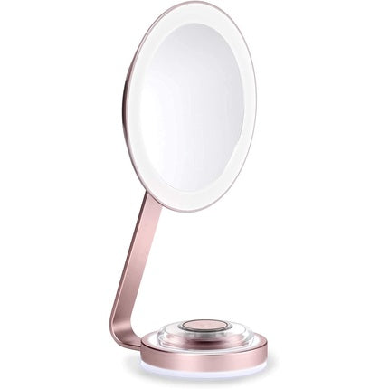 BaByliss 9450E LED Beauty Makeup Mirror with Satin Finish and Dimmable LED Lighting 10x Magnification and 5 Light Settings