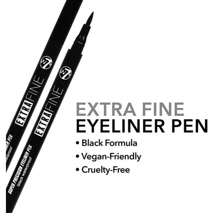 W7 Cosmetics Waterproof Automatic Felt Tip Eyeliner Pen Black